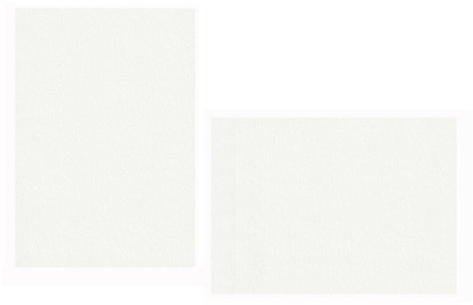 Lettra 100% Cotton Pearl White Flat Panel Cards