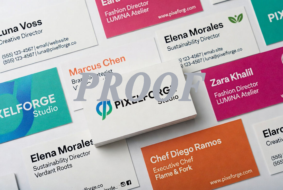 Proof Print Business Cards