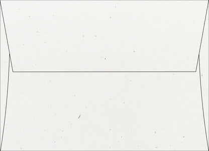True White Speckletone Square Flap Envelopes
