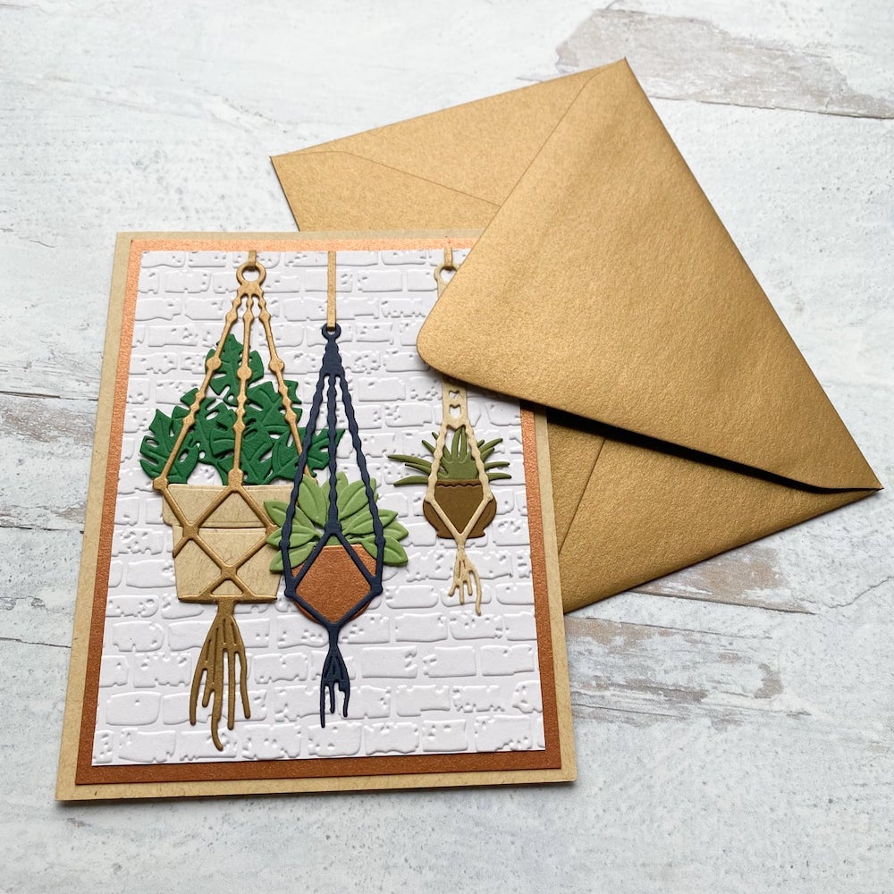 sizzix hanging planter die Antique Gold Stardream Euro Flap Envelopes – Cardstock Warehouse