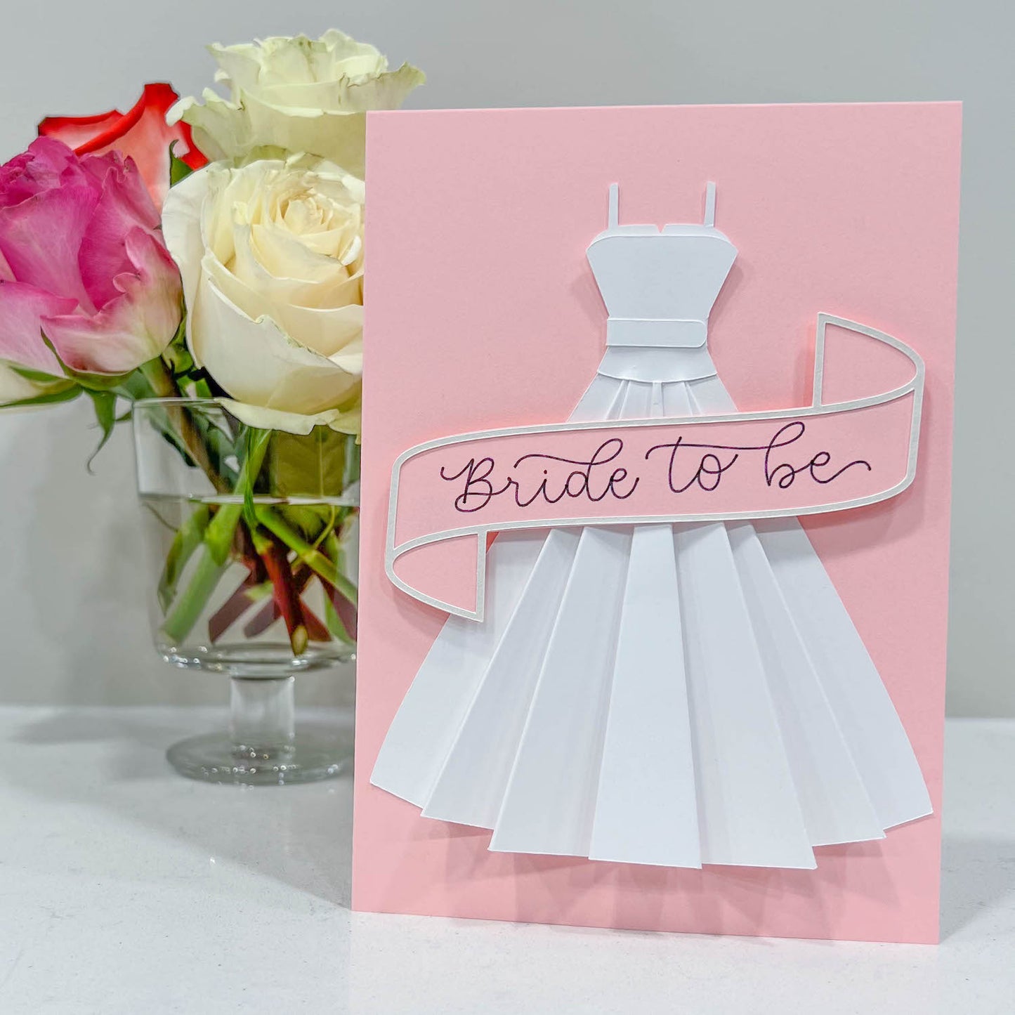Lessebo Colours Cardstock Bride to Be Card
