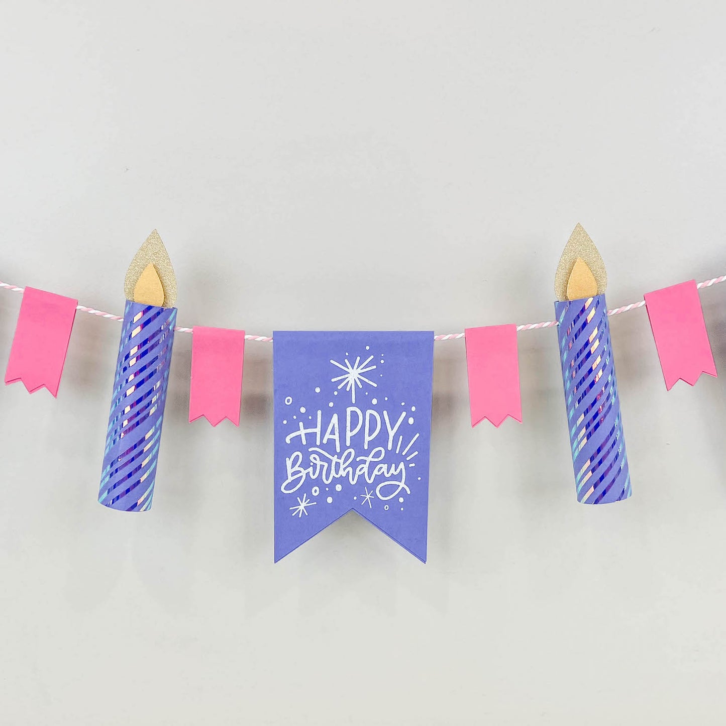 Lessebo Colours Cardstock Happy Birthday Banner