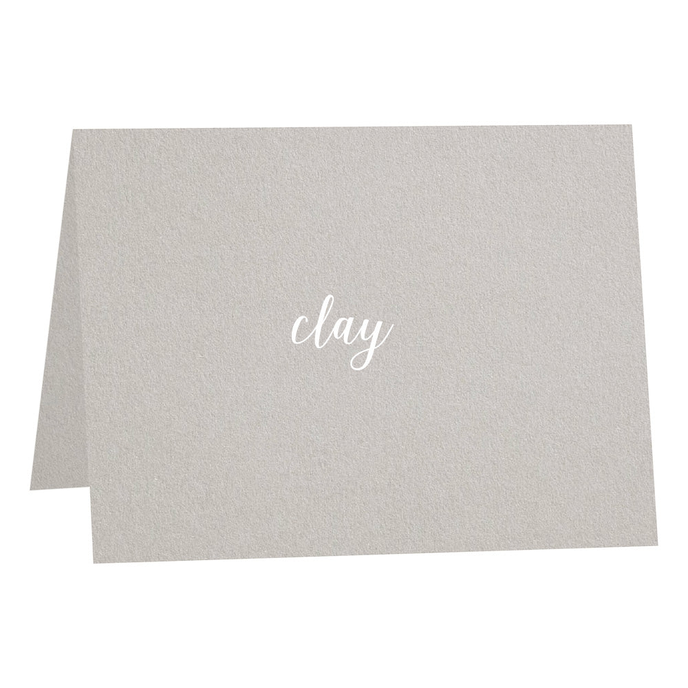 Clay Materica Folded Card