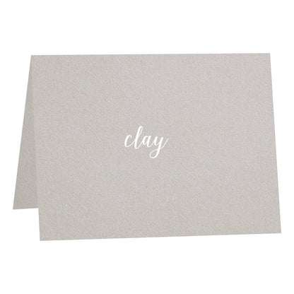 Clay Materica Folded Card