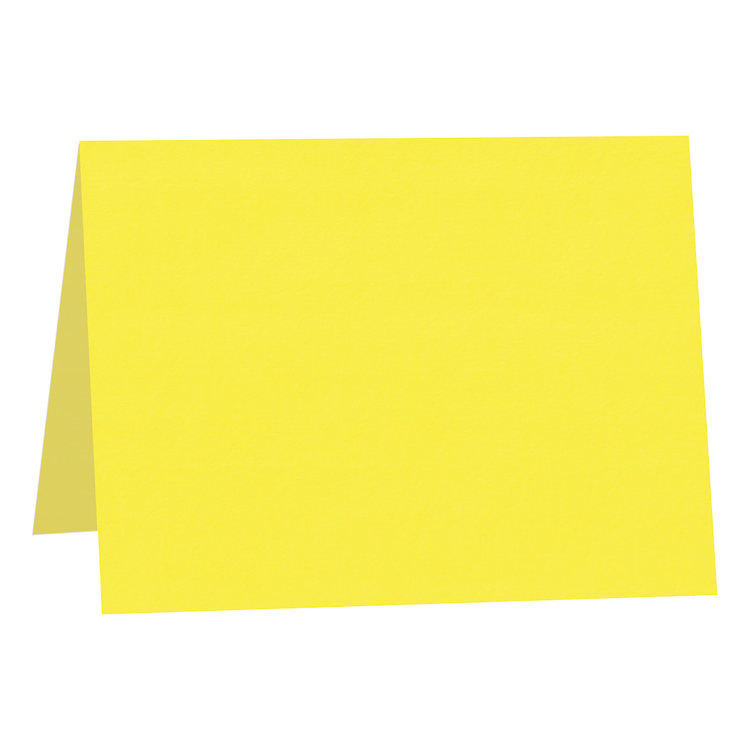 Colorplan Factory Yellow Folded Cards – Cardstock Warehouse