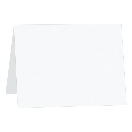 Pristine White Half-Fold  Cards