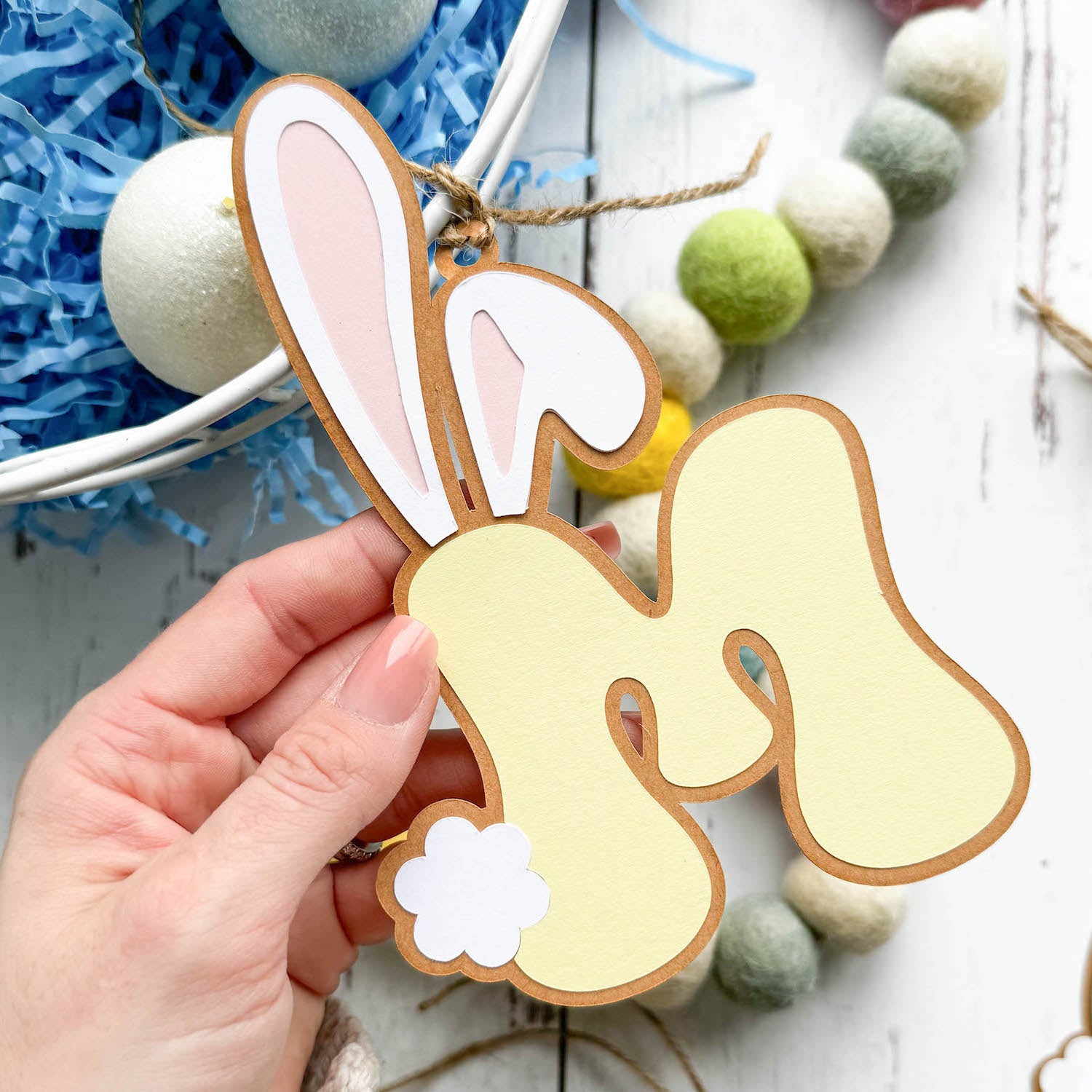 Initial Easter Basket Tags