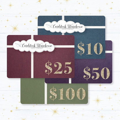 Cardstock Warehouse e-Gift Card Options