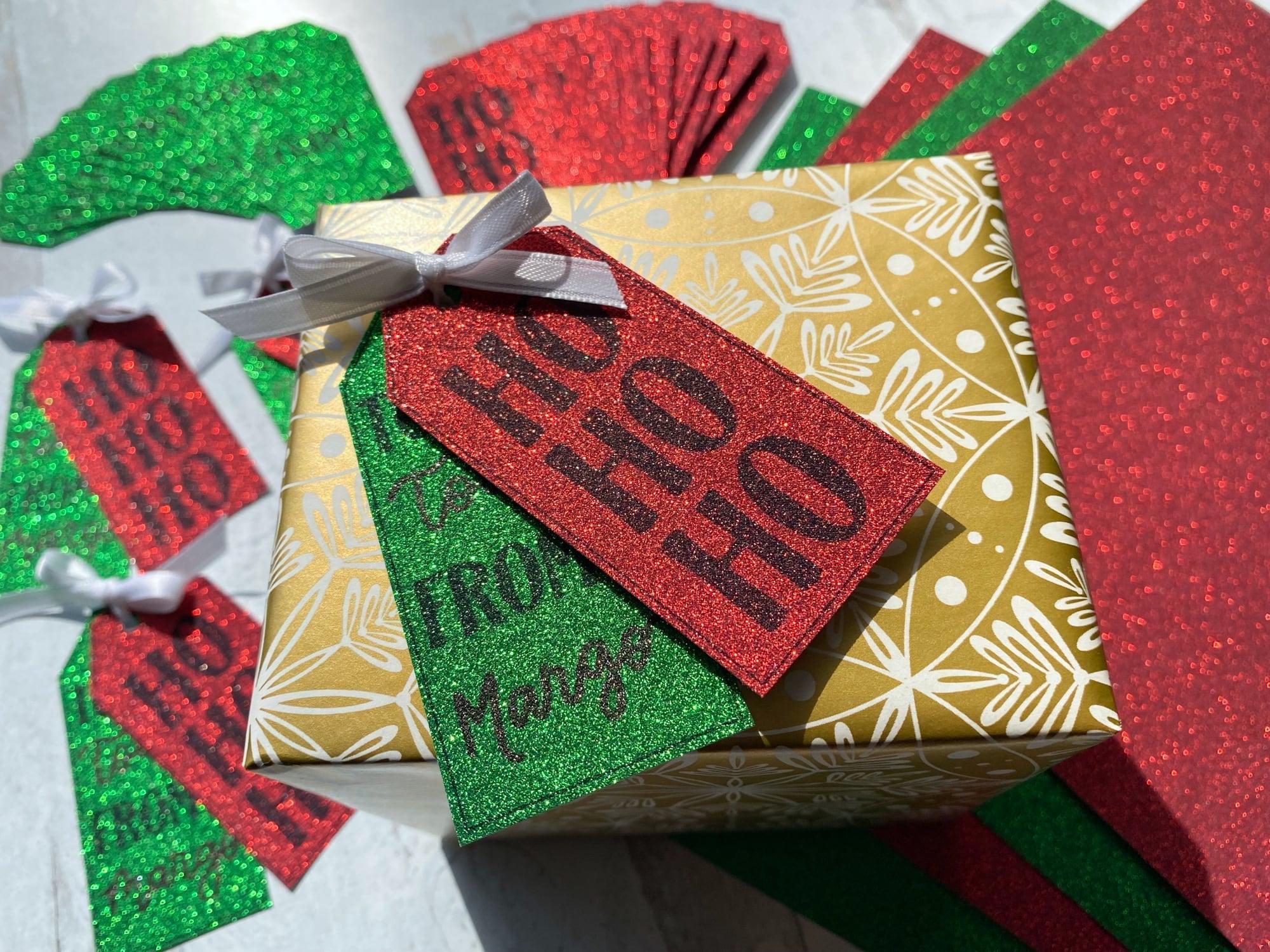  Red Diamond Print Inkjet Glitter Cardstock