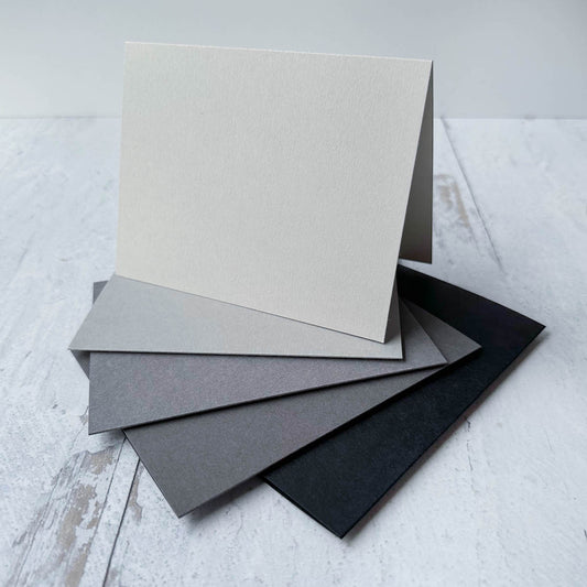 Grayscale Half-Fold Card Multipack - 25 Ct.