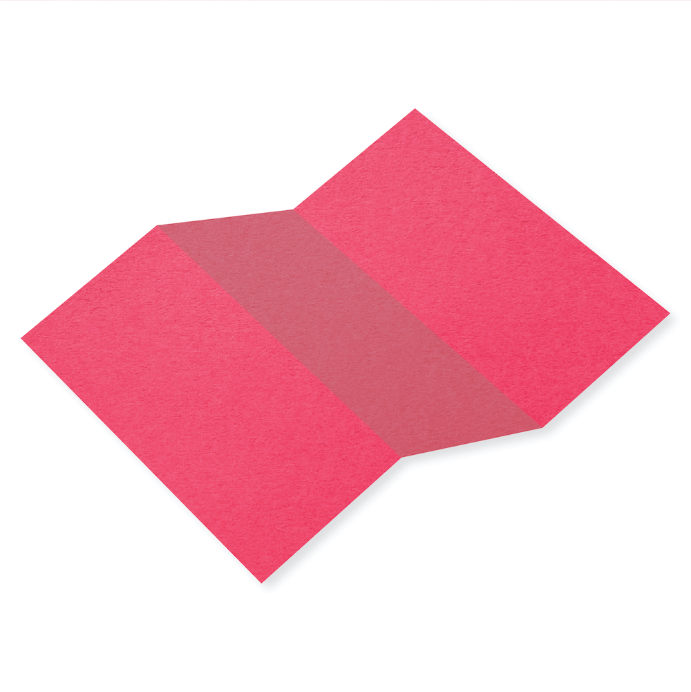 Colorplan Hot Pink Tri Fold Card – Cardstock Warehouse