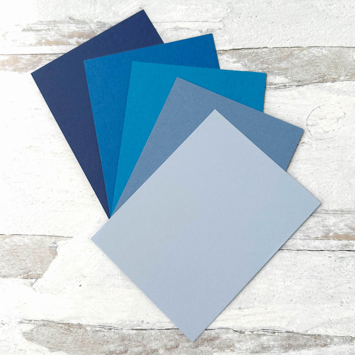 Cards Multipack Hues of Blue Flat Card Multipack - 25 Ct. – Cardstock Warehouse