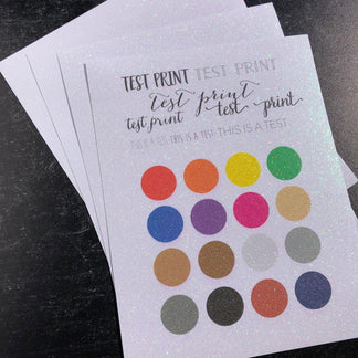 White Diamond Print Inkjet Glitter Cardstock – Cardstock Warehouse