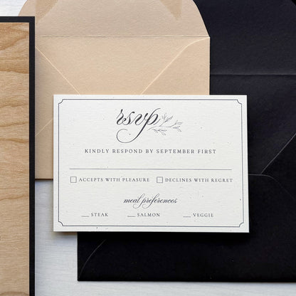 Madero Beach Speckletone RSVP Printed Flat Card