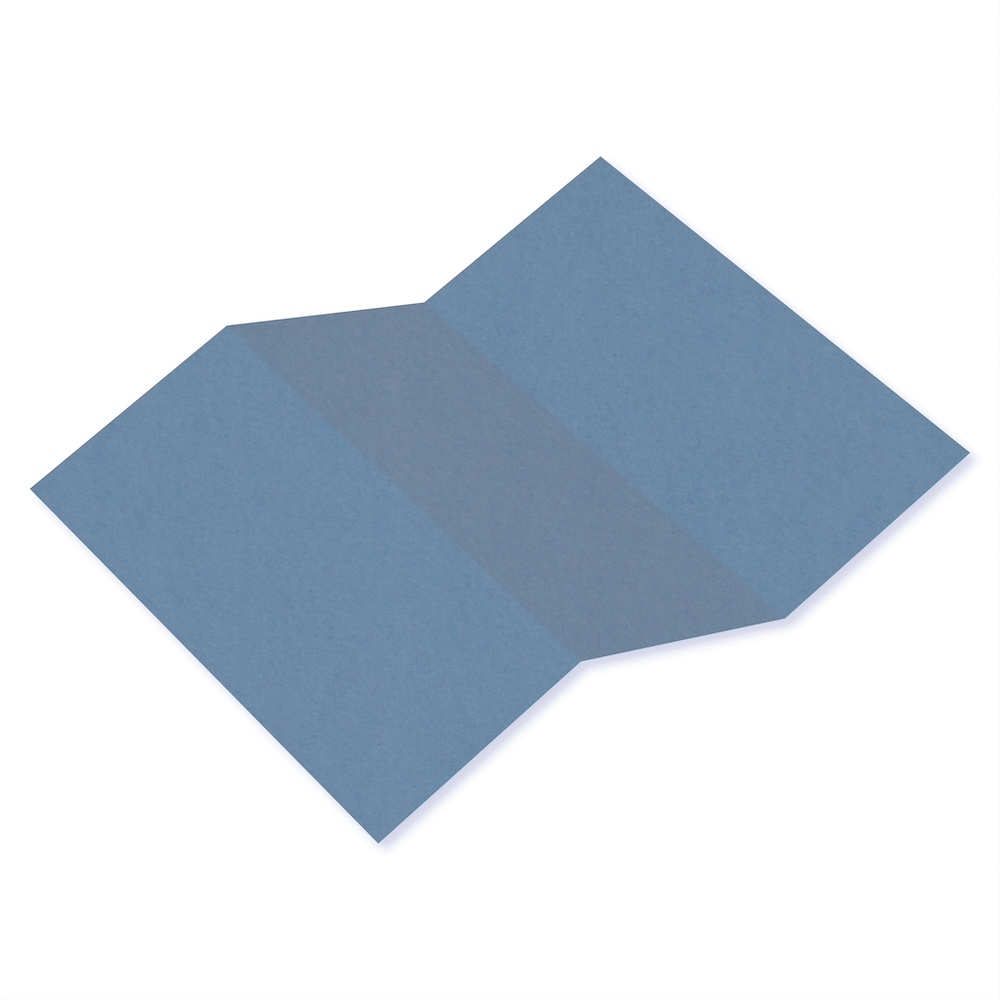 Colorplan New Blue Tri Fold Card 
