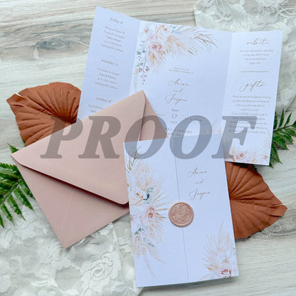 Proof Print Gate Fold Cards