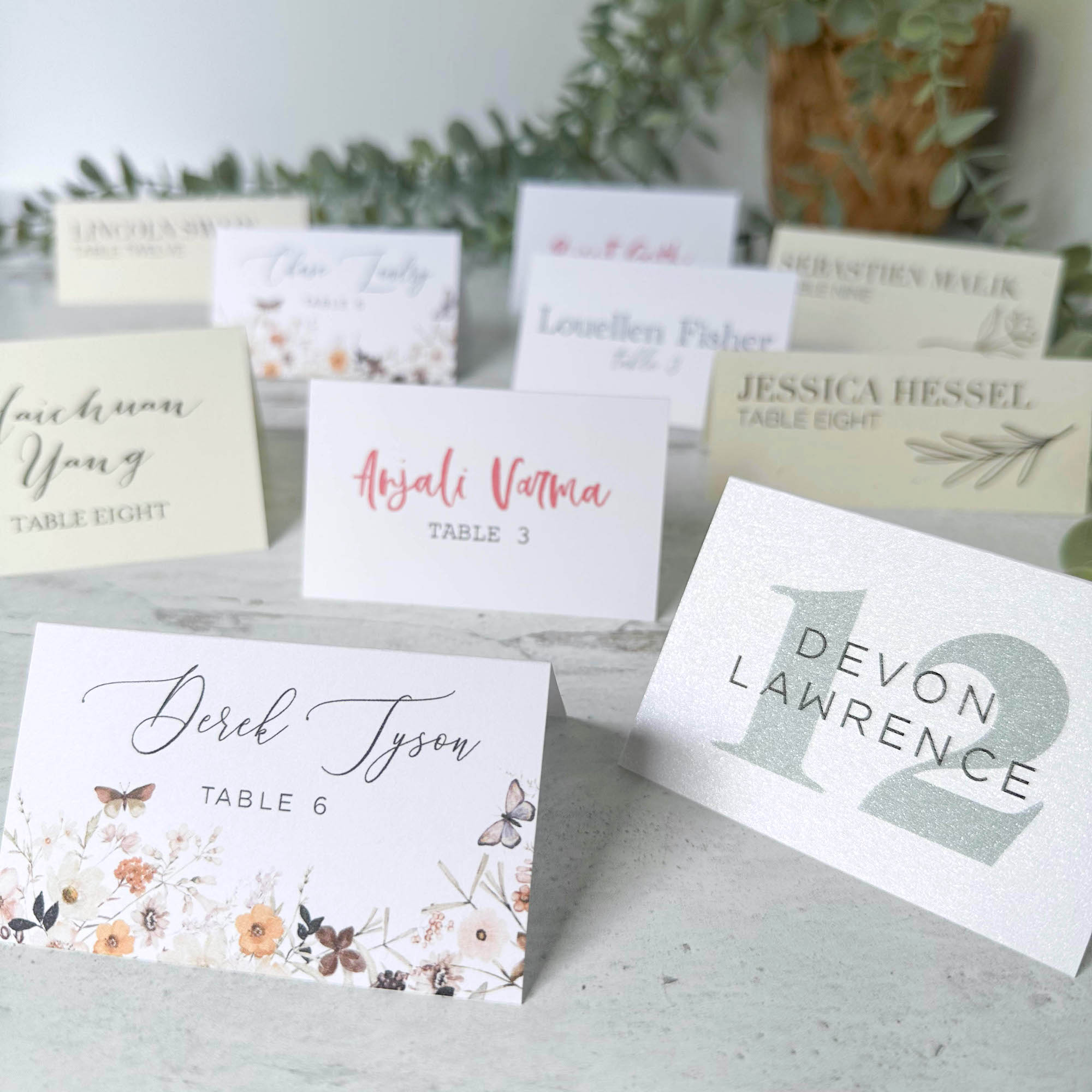 1Print Place Cards & Escort Cards-Cardstock Warehouse