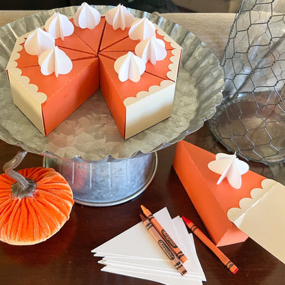 Woodstock Cardstock Paper Pumpkin Pie Party Favors