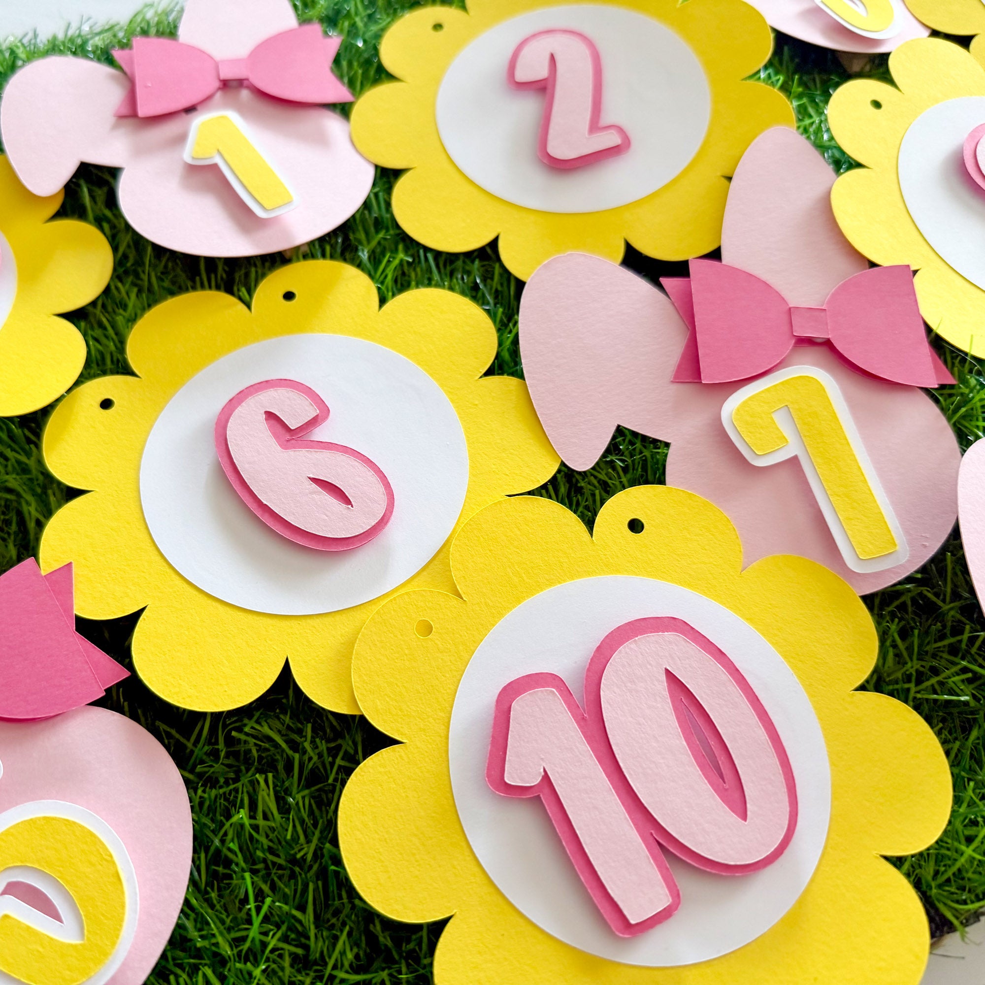 "Somebunny is ONE" theme 12-month photo banner