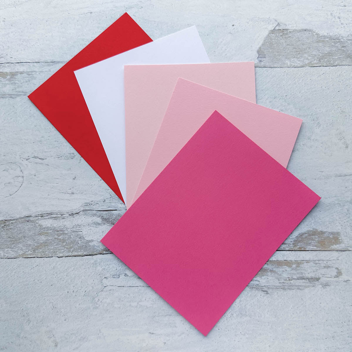 Sweetheart Shades Flat Card Multipack - 50 Ct.-Cardstock Warehouse