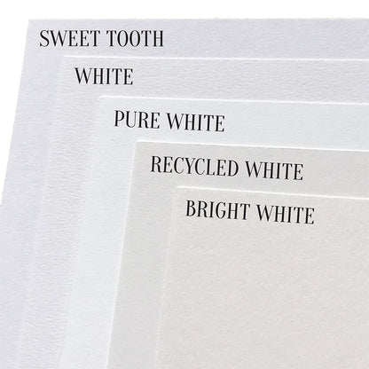 Sweet Tooth White Pop-Tone | Solid-Core Cardstock Paper 