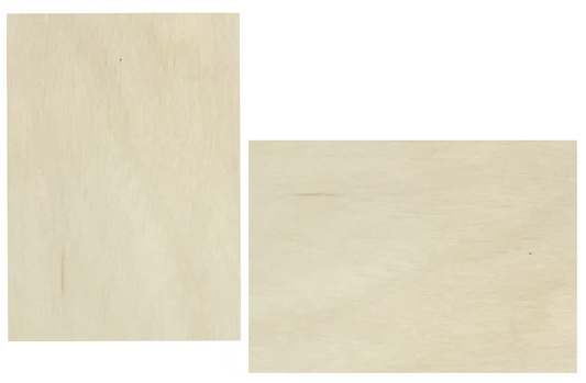 White Birch Wood Veneer  Flat Panel Cards