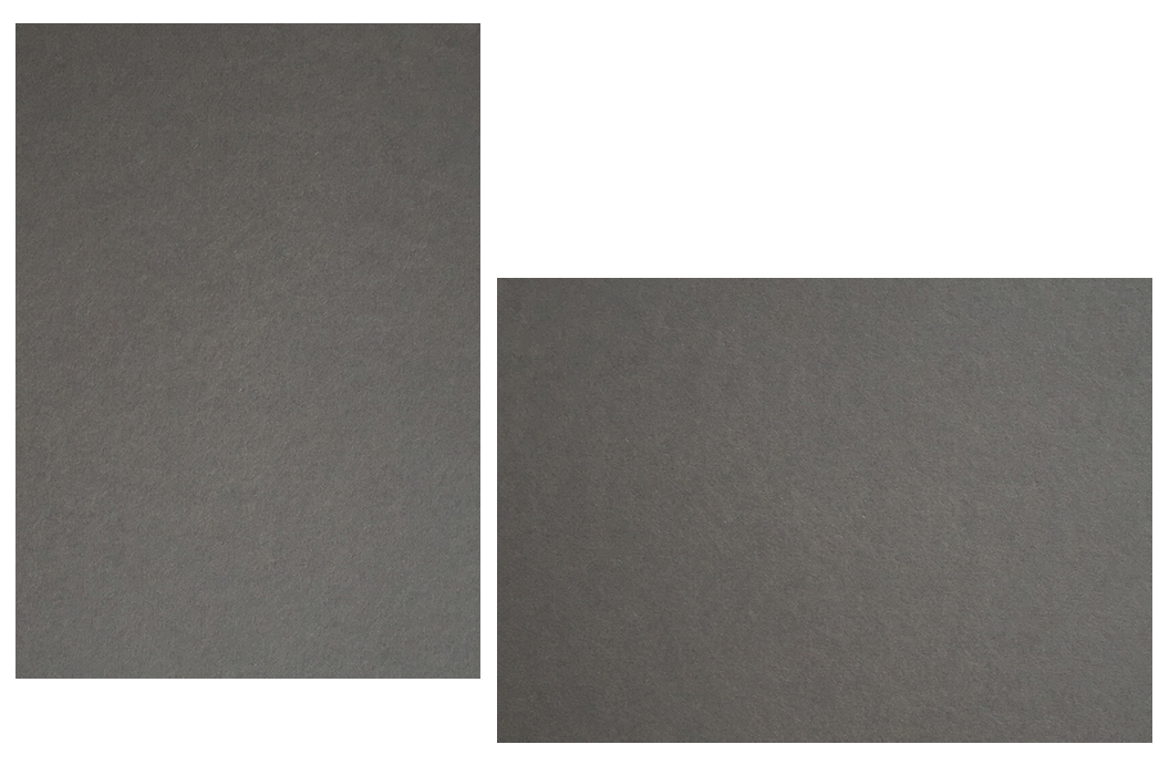 Dark Grey / Dark Gray Flat Panel Cards | Colorplan Cardstock