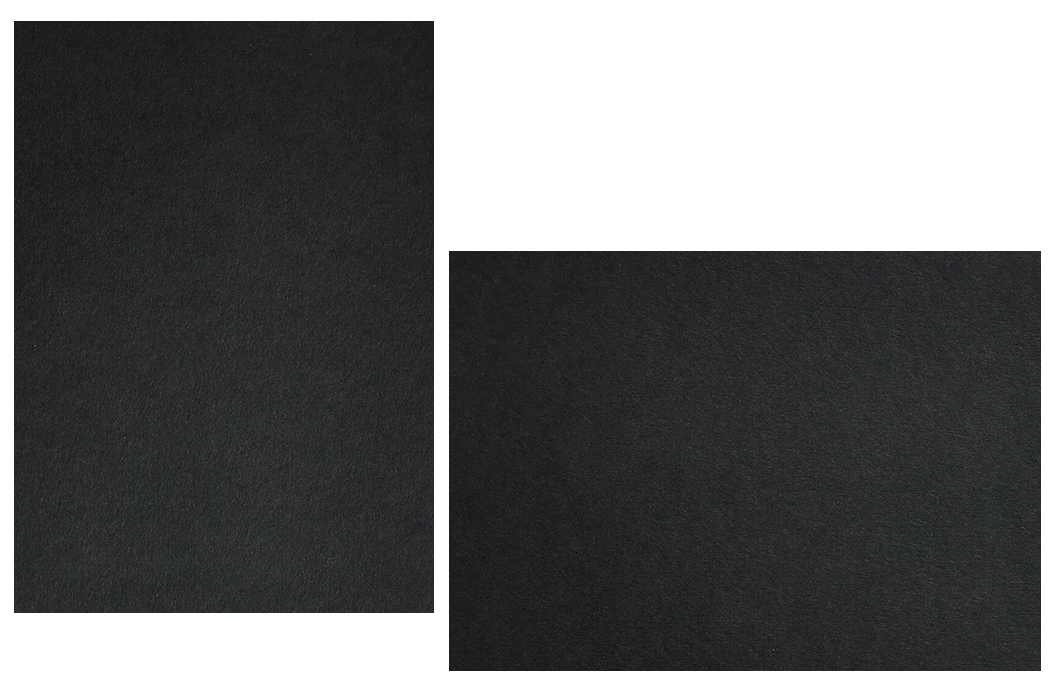 Ebony / Black Flat Panel Cards | Colorplan Cardstock