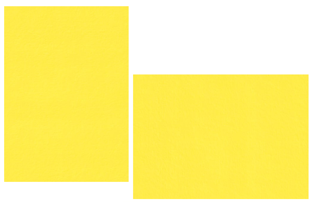 Factory Yellow Flat Panel Cards | Colorplan Cardstock