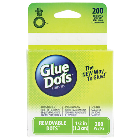Glue Dots® Adhesive Roll - 1/2 inch -  200 pcs