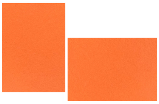 Mandarin Orange Flat Panel Cards | Colorplan Cardstock