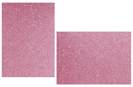 Pink Mirrisparkle Glitter Flat Cards 