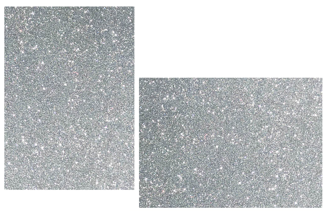 Silver Mirrisparkle Glitter Flat Cards 