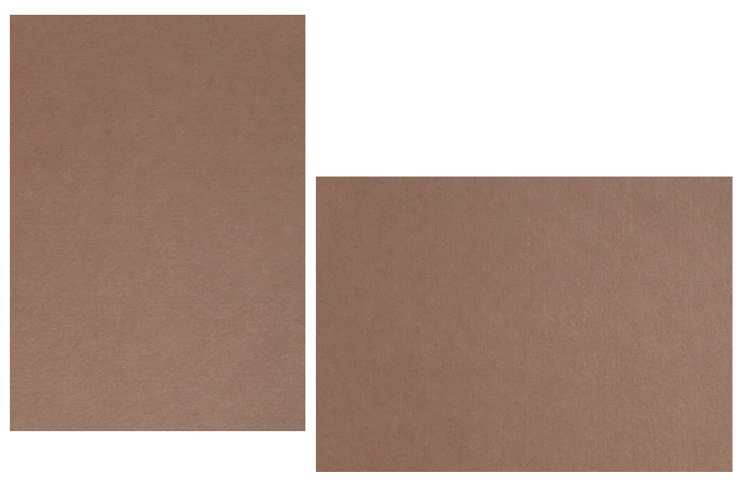 Nubuck Brown Flat Panel Cards | Colorplan Cardstock