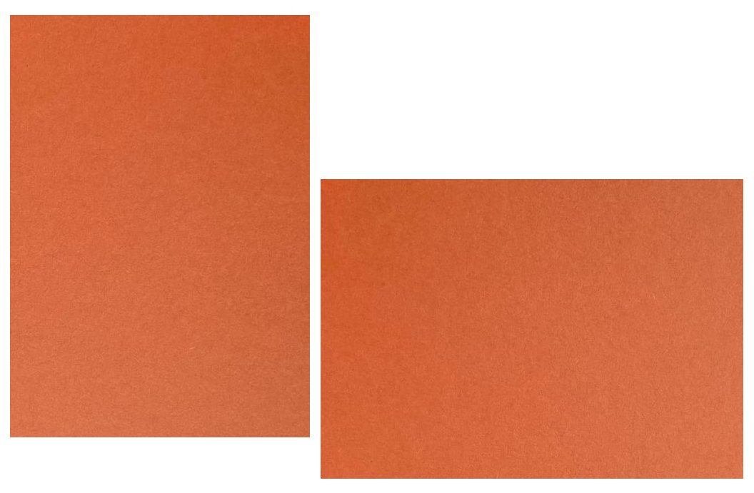 Rust Flat Panel Cards | Colorplan Cardstock