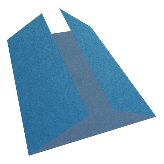 Colorplan Adriatic Blue Gate Fold Cards 