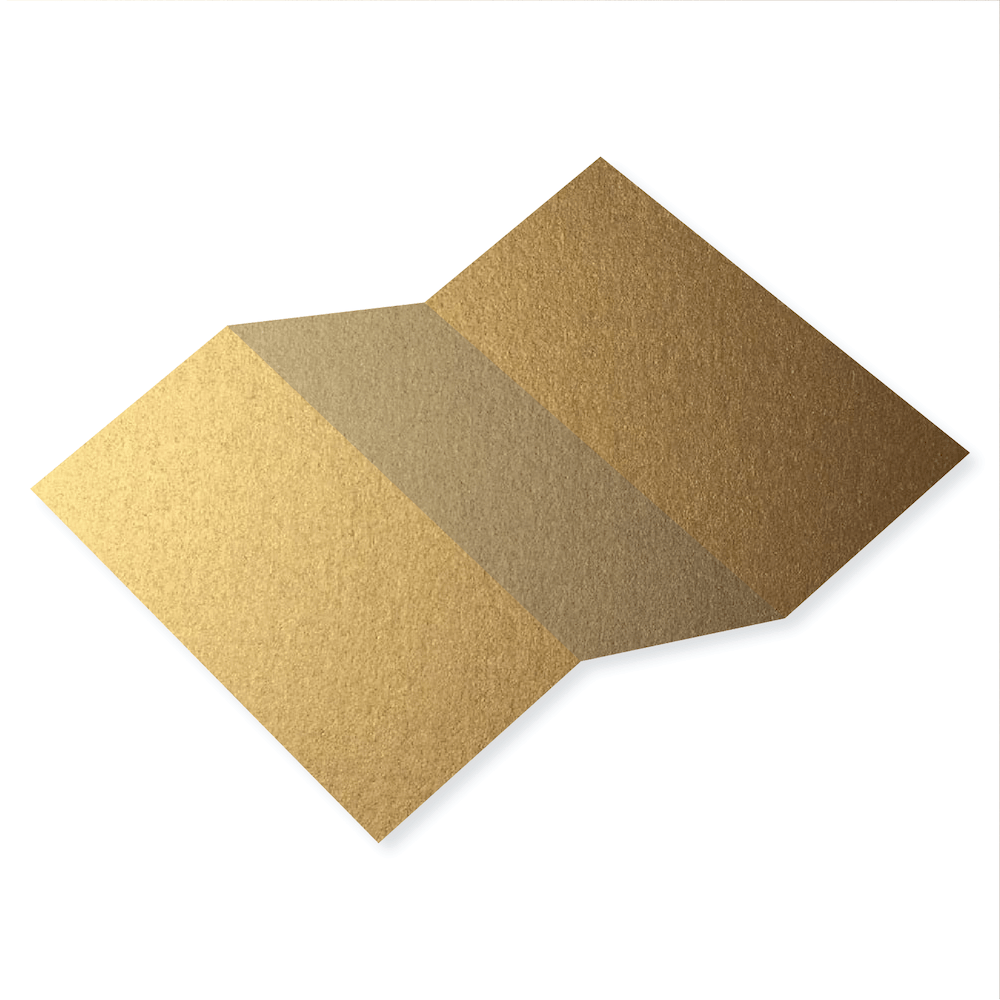 Stardream Antique Gold Tri Fold Card