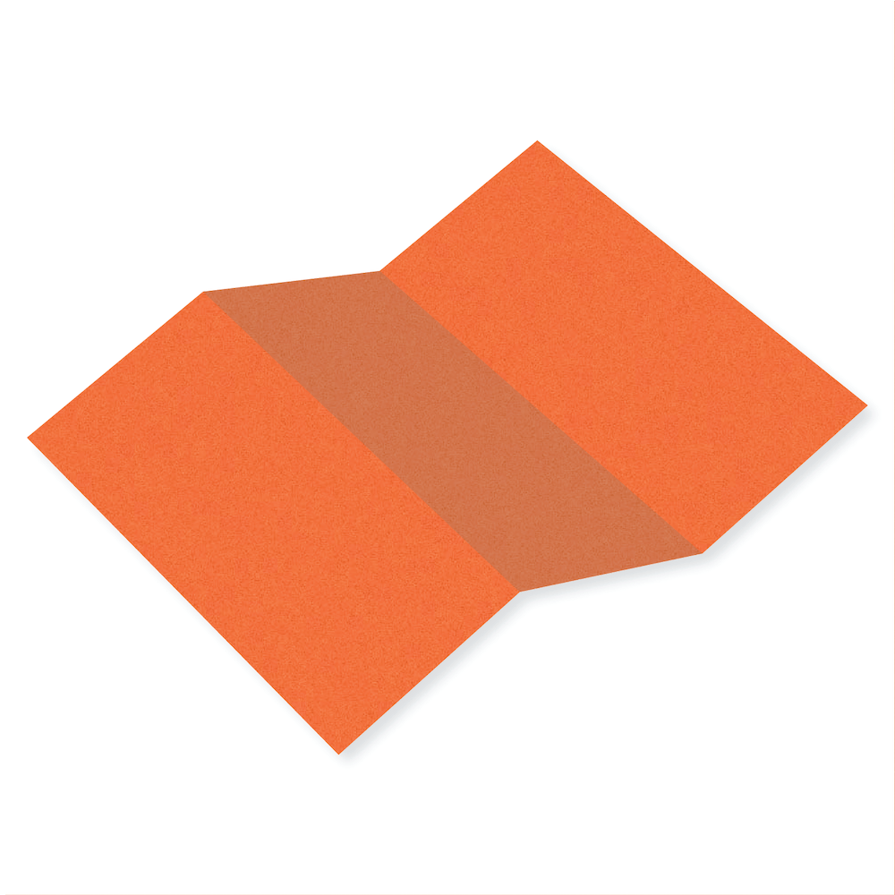 Sirio Color Arancio Tri Fold Card