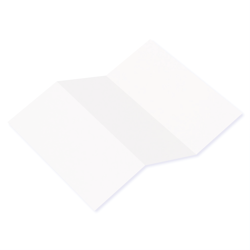 Woodstock Bianco White Tri Fold Cards