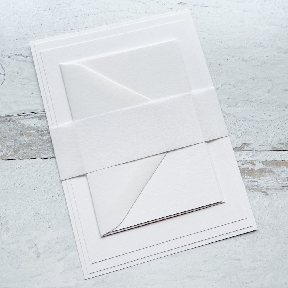 Bianco Parchment Belly Bands