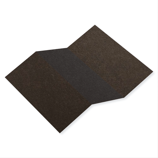 Colorplan Bitter Chocolate Tri Fold Card 