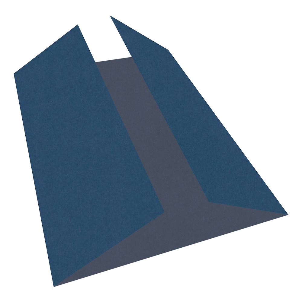 Sirio Color Blu Gate Fold Cards