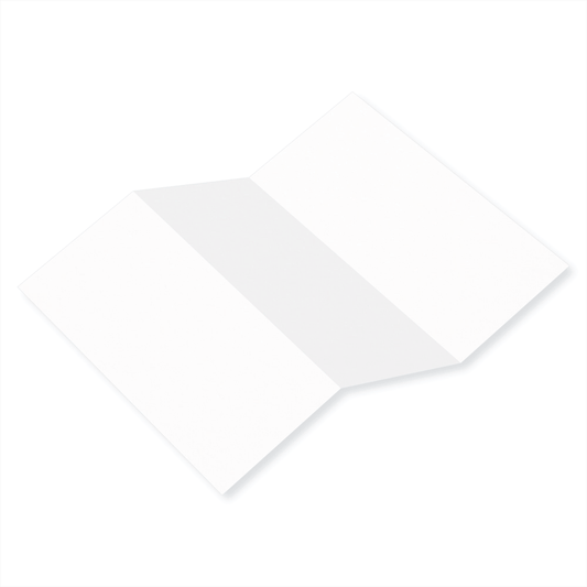 Colorplan Bright White Tri Fold Card 