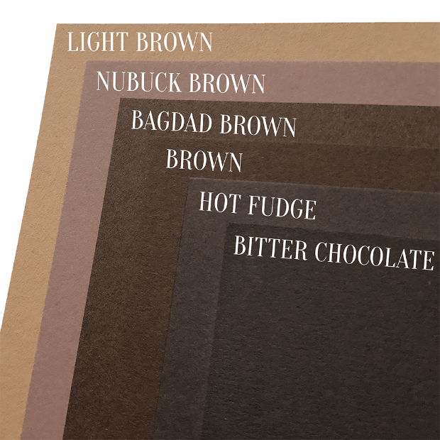 brown cardstock comparison 