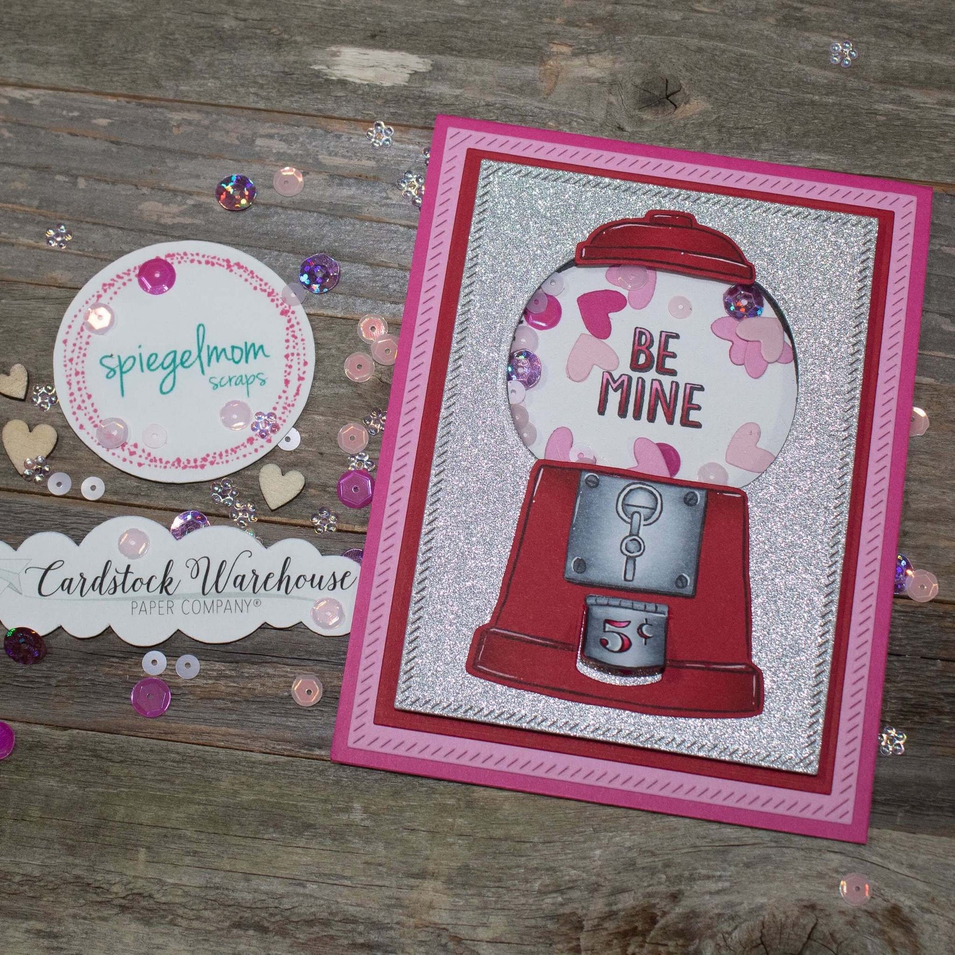 Valentine's Day Cardstock Collection Be Mine Greeting Card