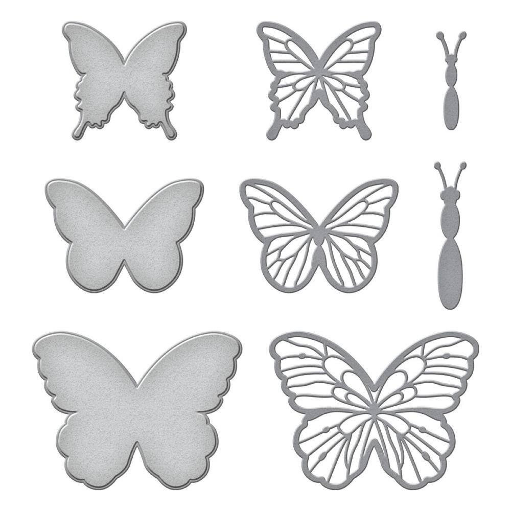 Spellbinders Etched Dies - Delicate Butterflies