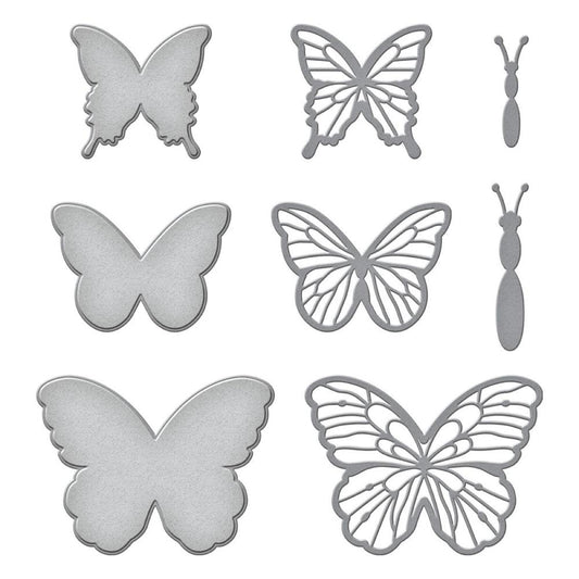 Spellbinders Etched Dies - Delicate Butterflies