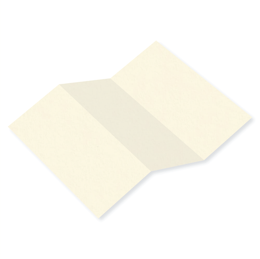 Colorplan China White Tri Fold Card 