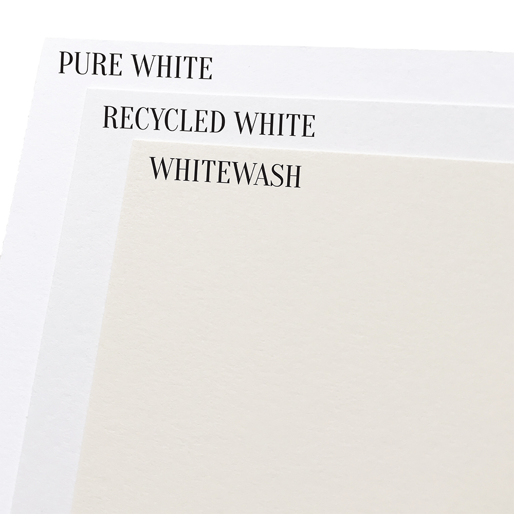 Recycled White Cardstock  | Solid-Core Matte
