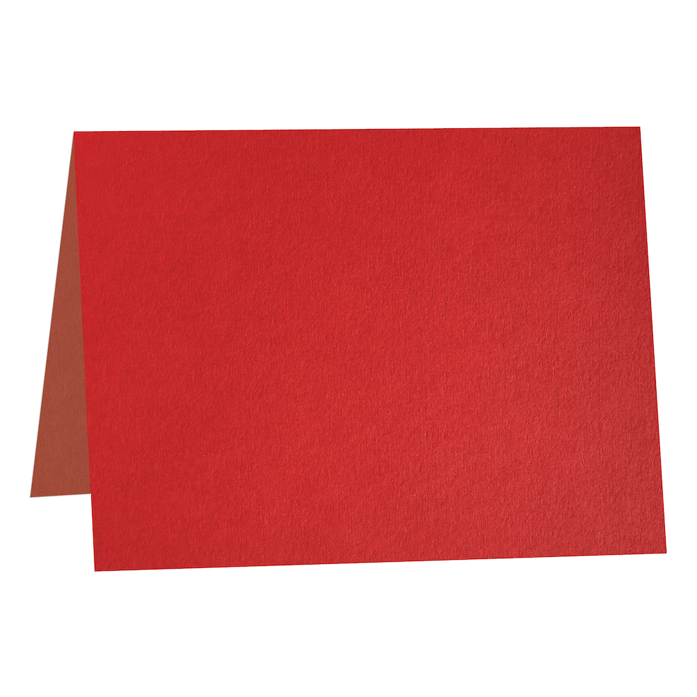 Colorplan Bright Red  Folded Cards